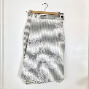 Vivienne Westwood white denim floral print skirt